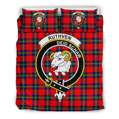 Ruthven Family Tartan Crest Bedding Set