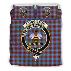 Congilton Family Tartan Crest Bedding Set