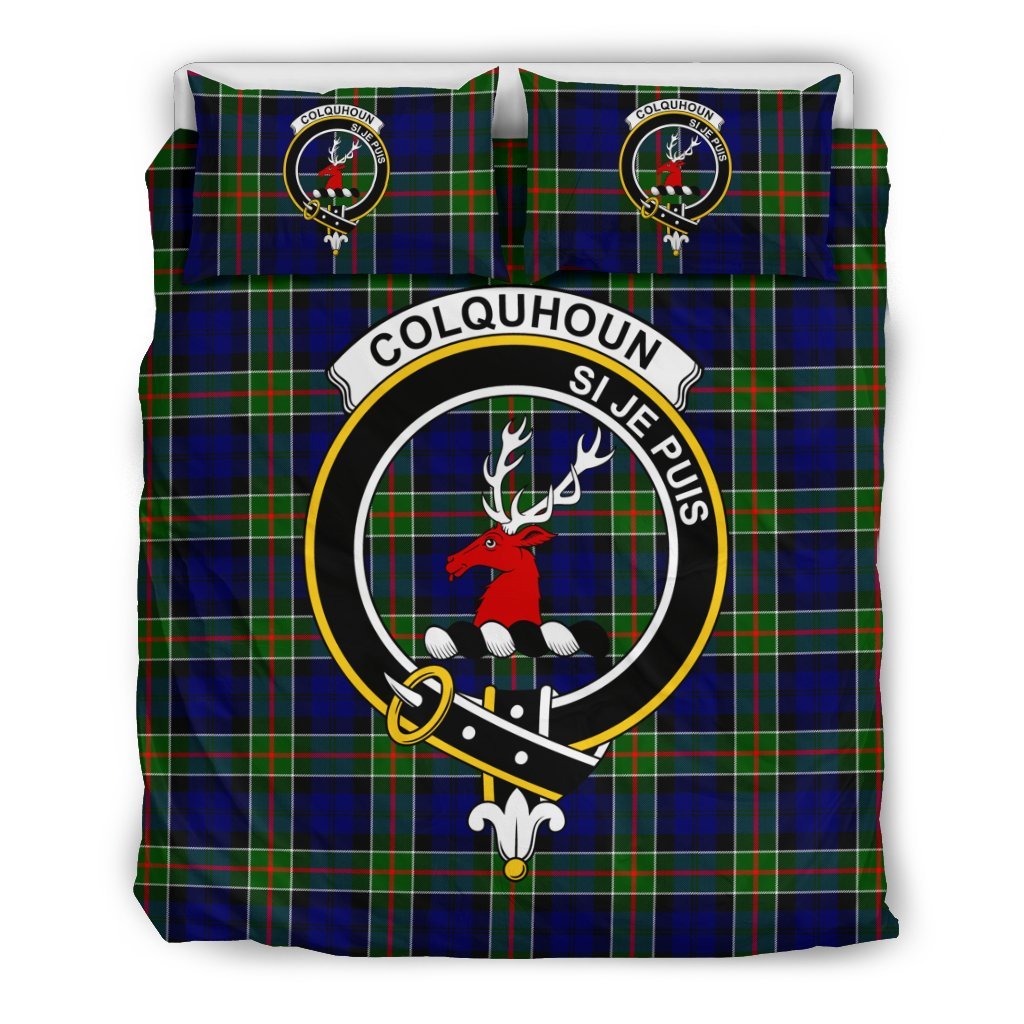 Colquhoun Family Tartan Crest Bedding Set