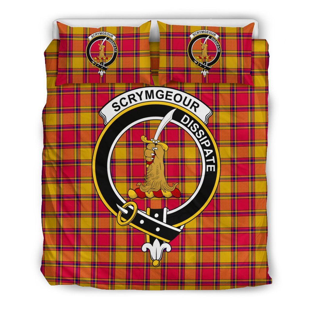 Scrymgeour Family Tartan Crest Bedding Set