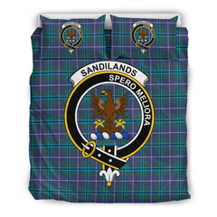 Sandilands Family Tartan Crest Bedding Set