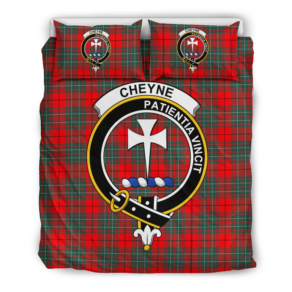 Cheyne Family Tartan Crest Bedding Set