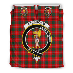 Chisholm Family Tartan Crest Bedding Set