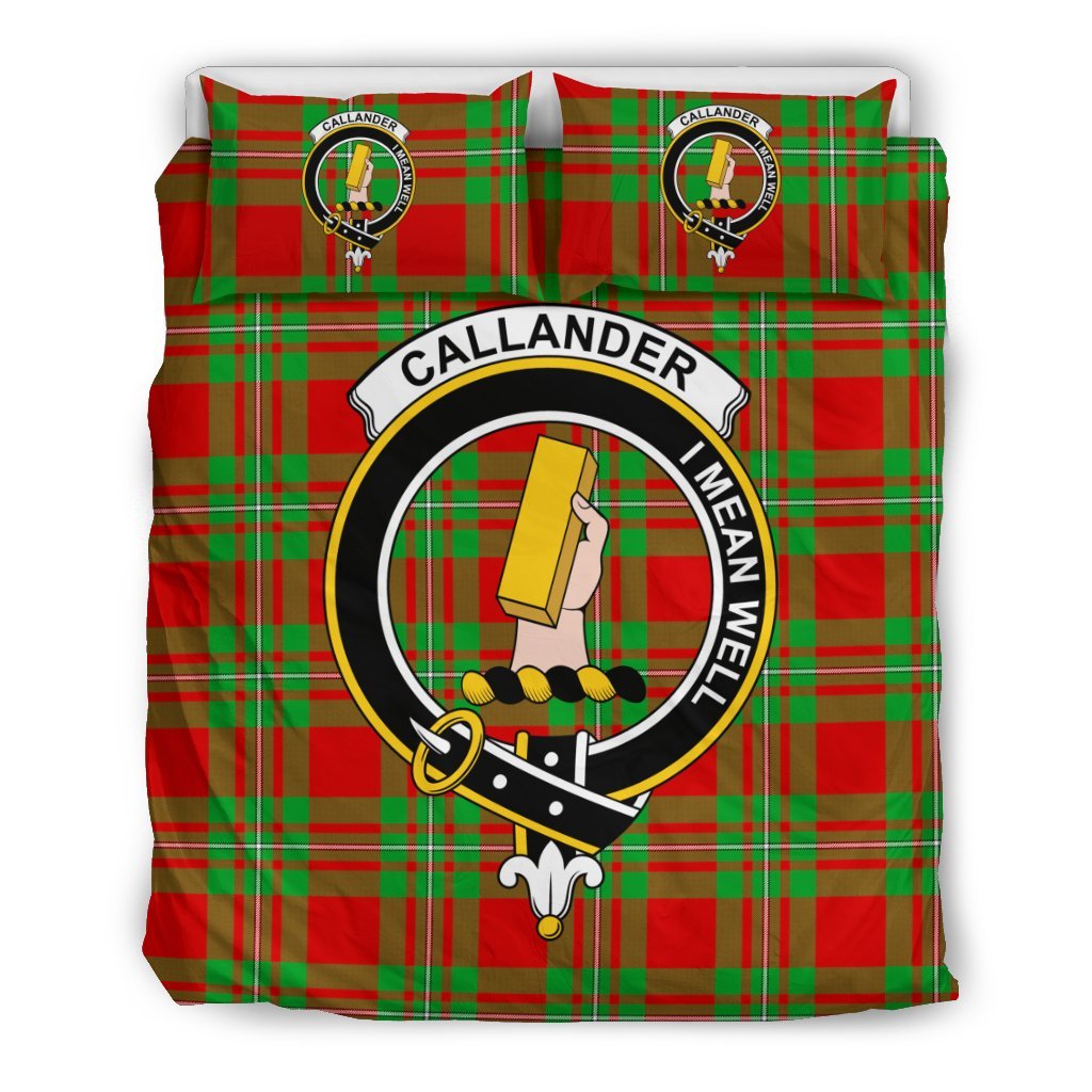 Callander Family Tartan Crest Bedding Set