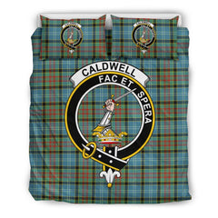 Caldwell Family Tartan Crest Bedding Set