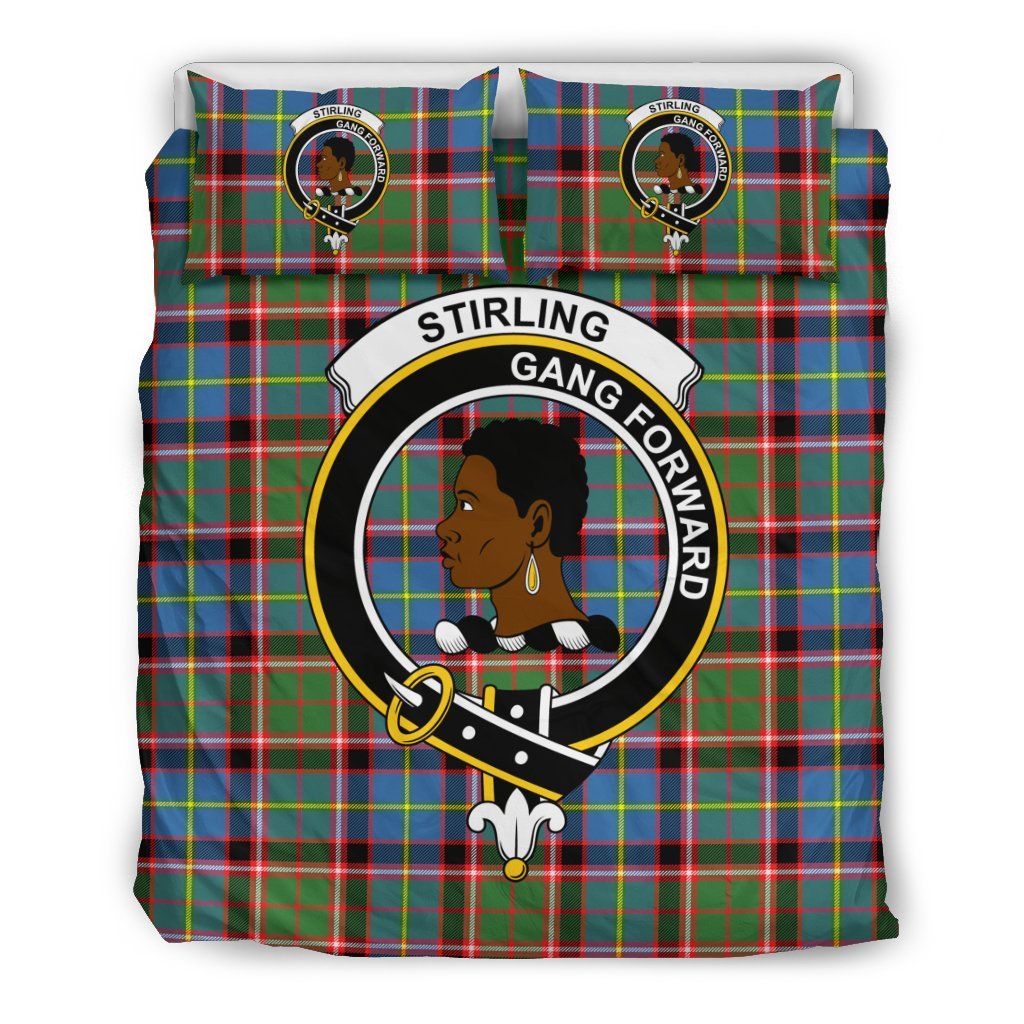 Stirling (Of Keir) Family Tartan Crest Bedding Set