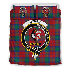 Byres Family Tartan Crest Bedding Set