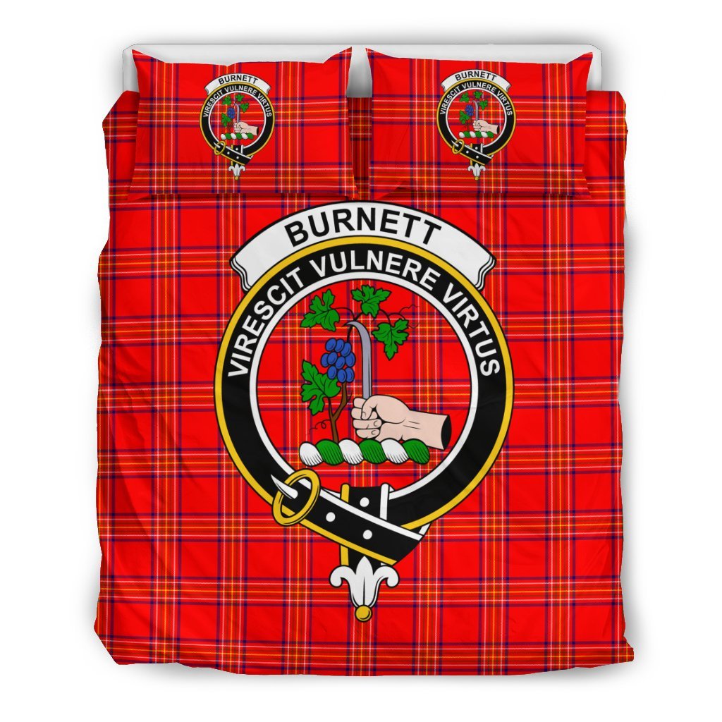 Burnett Family Tartan Crest Bedding Set