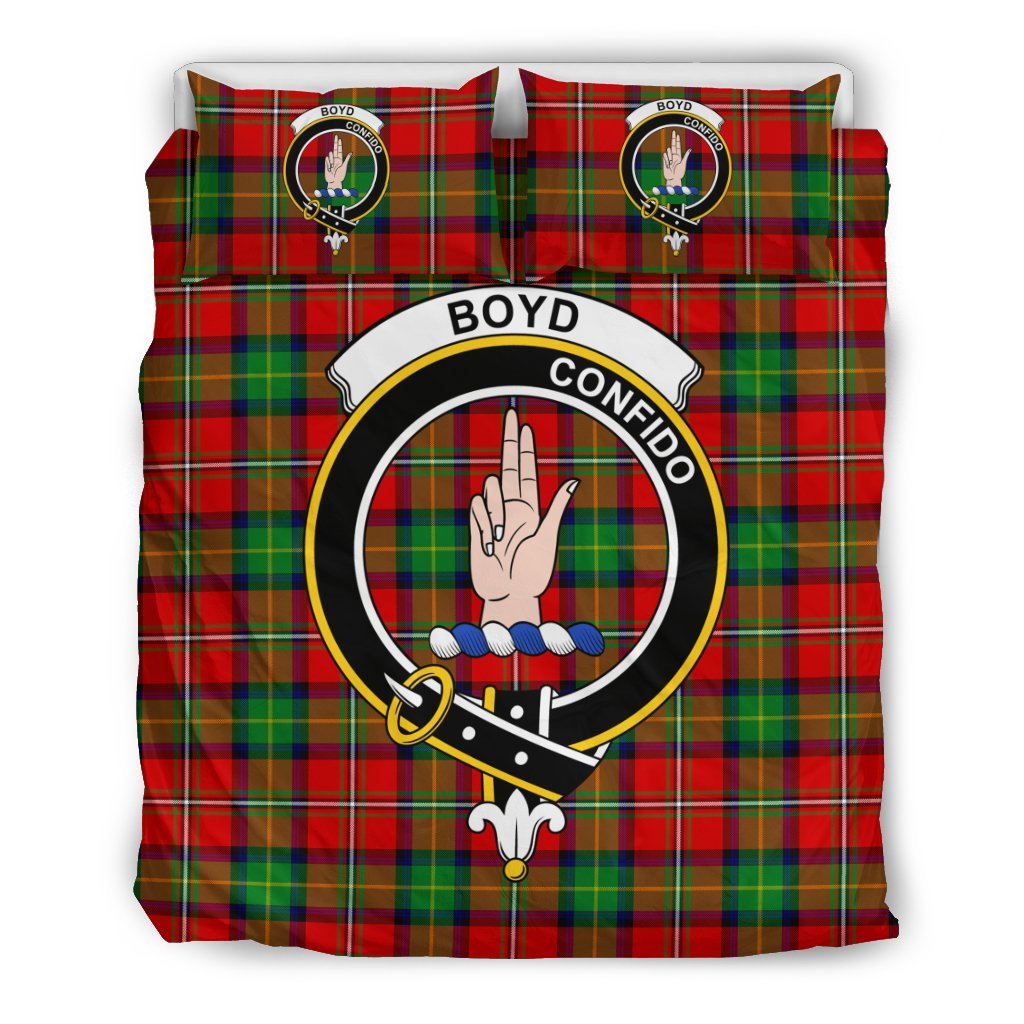 Boyd Tartan Crest Bedding Set