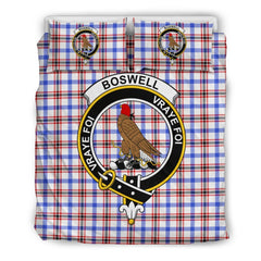 Boswell Family Tartan Crest Bedding Set