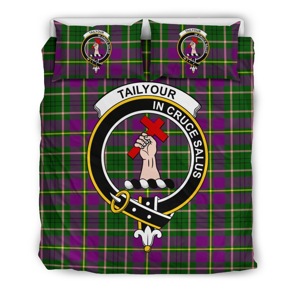 Tailyour (Or Taylor) Tartan Crest Bedding Set