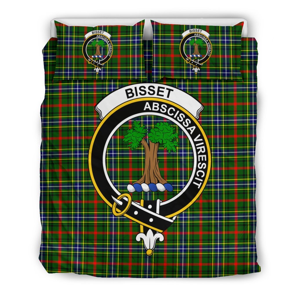 Bisset Family Tartan Crest Bedding Set