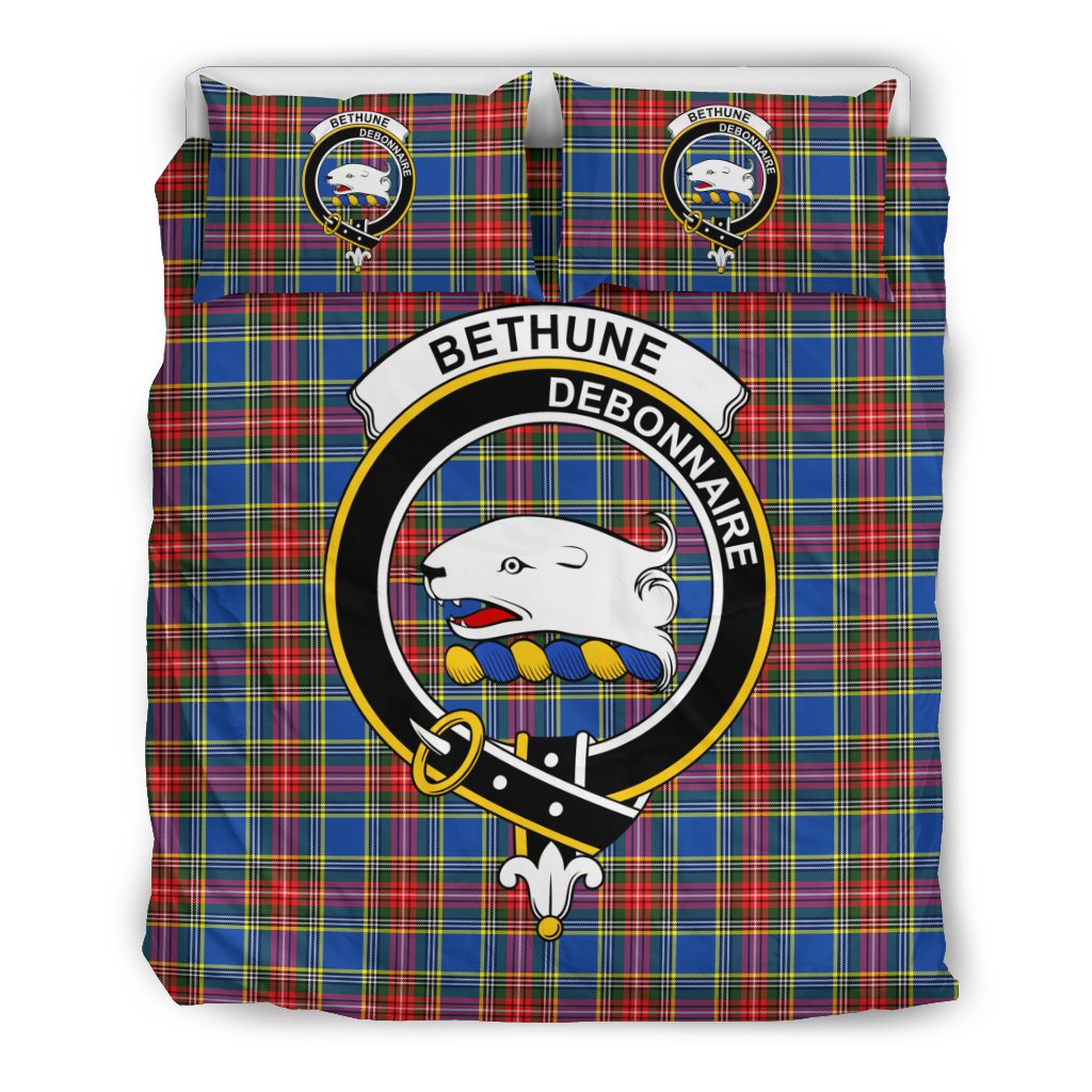 Bethune Family Tartan Crest Bedding Set