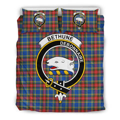 Bethune Family Tartan Crest Bedding Set