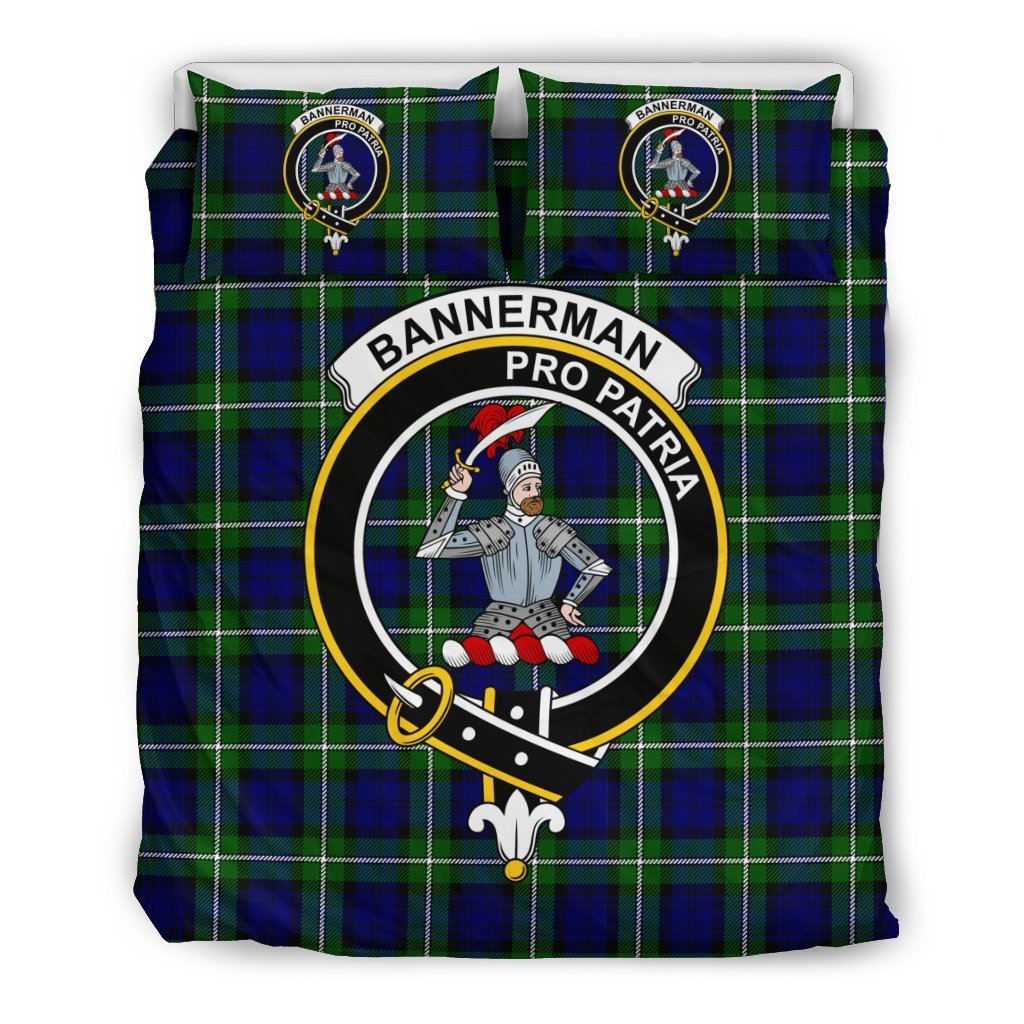 Bannerman Family Tartan Crest Bedding Set