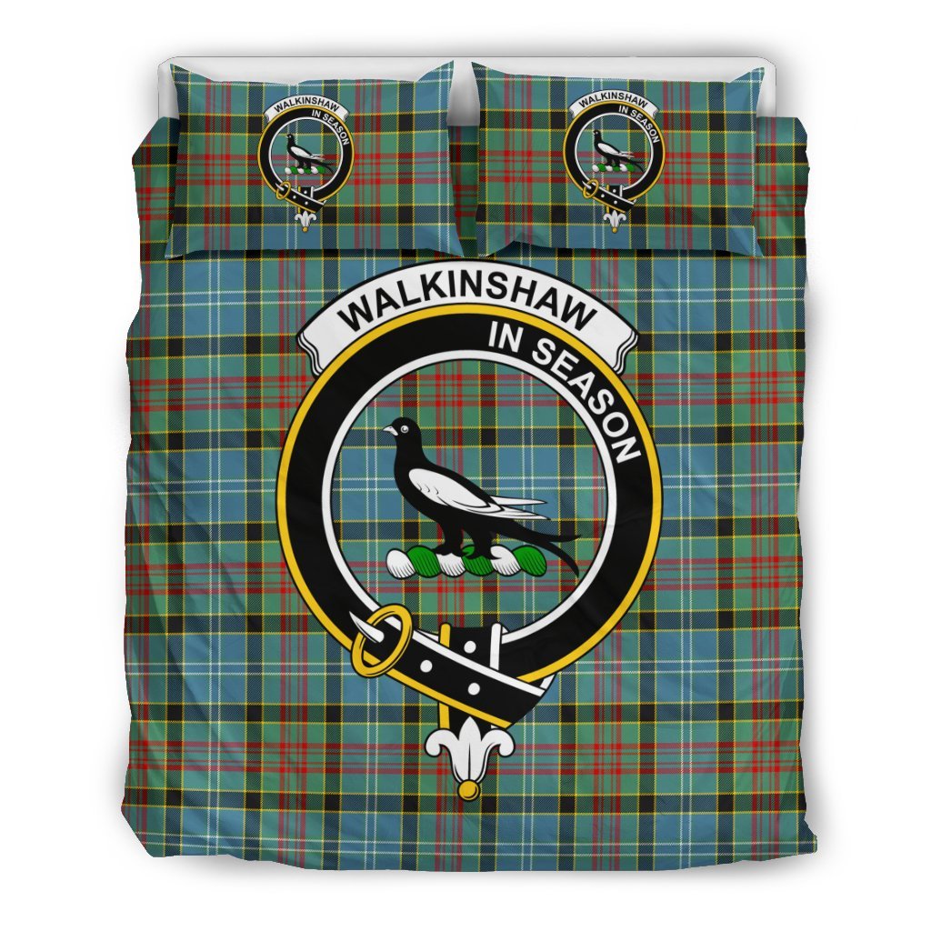 Walkinshaw Family Tartan Crest Bedding Set