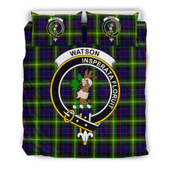 Watson Family Tartan Crest Bedding Set