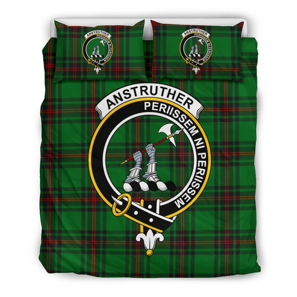 Anstruther Family Tartan Crest Bedding Set