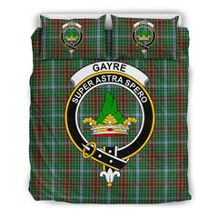 Gayre Family Tartan Crest Bedding Set