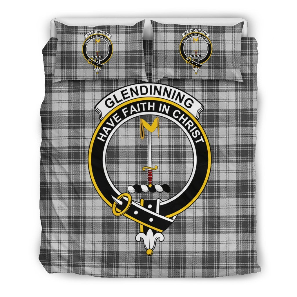 Glendinning Family Tartan Crest Bedding Set