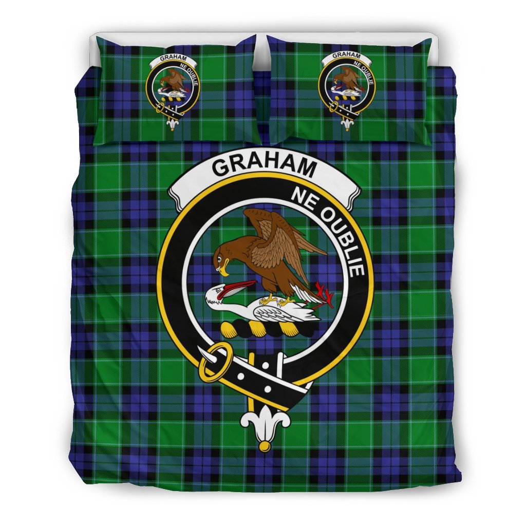 Graham Of Menteith Family Tartan Crest Bedding Set