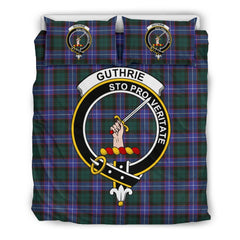 Guthrie Family Tartan Crest Bedding Set