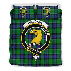 Haldane Family Tartan Crest Bedding Set