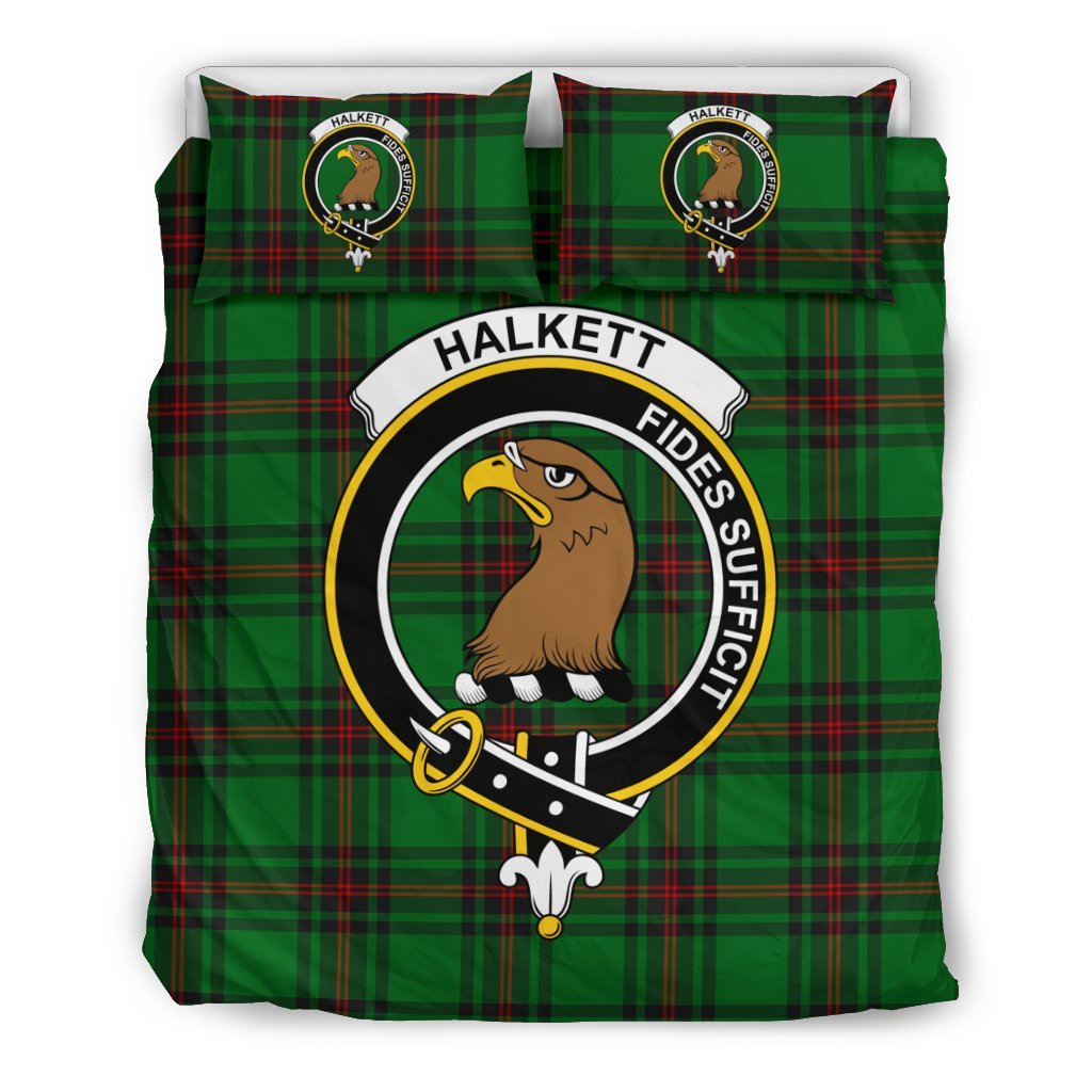 Halkett Family Tartan Crest Bedding Set