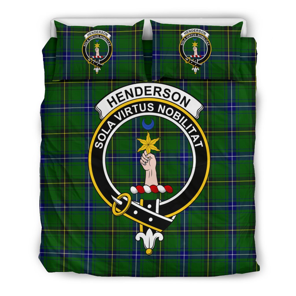 Henderson (Mackendrick) Family Modern Tartan Crest Bedding Set