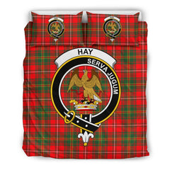 Hay Family Tartan Crest Bedding Set