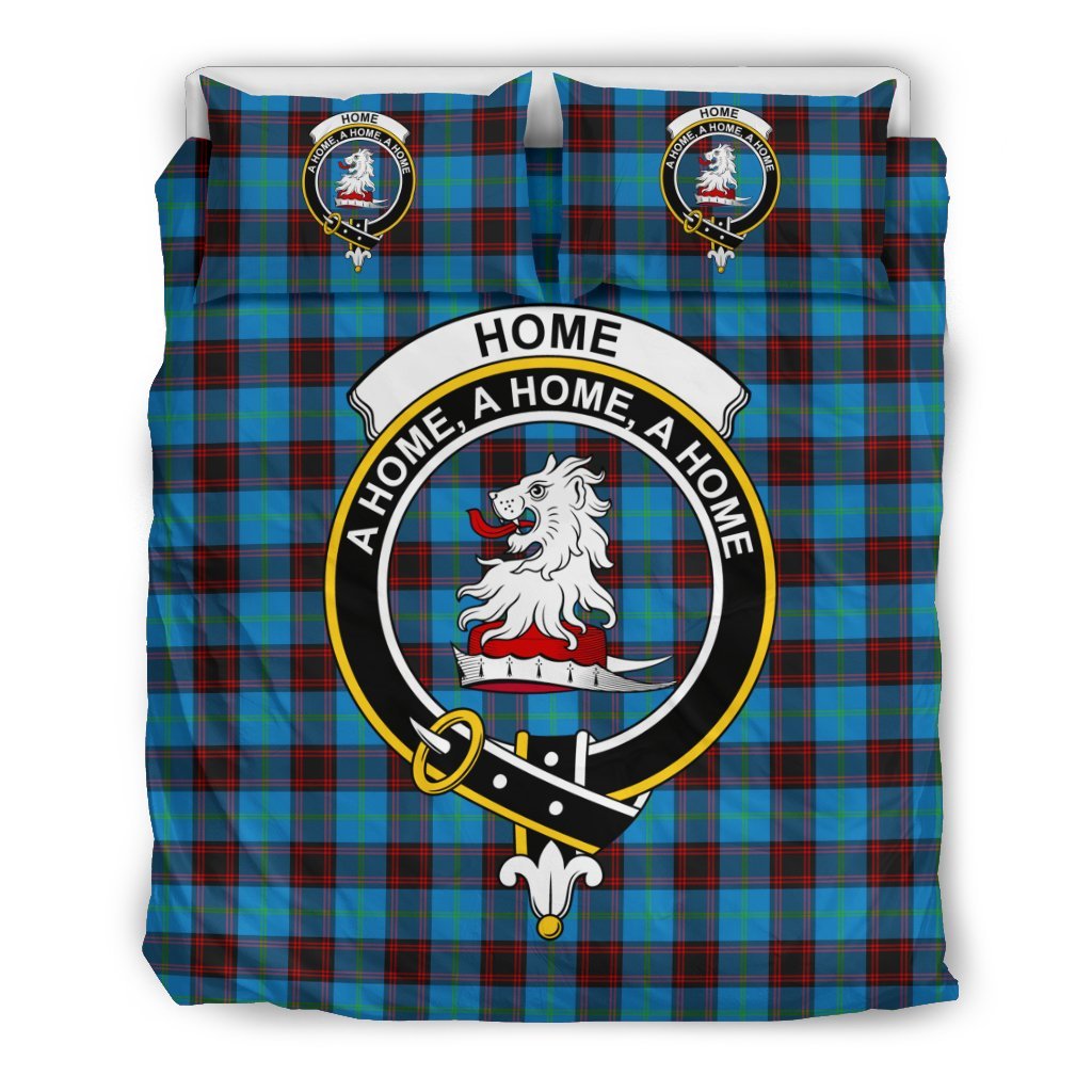 Home (Or Hume) Family Tartan Crest Bedding Set