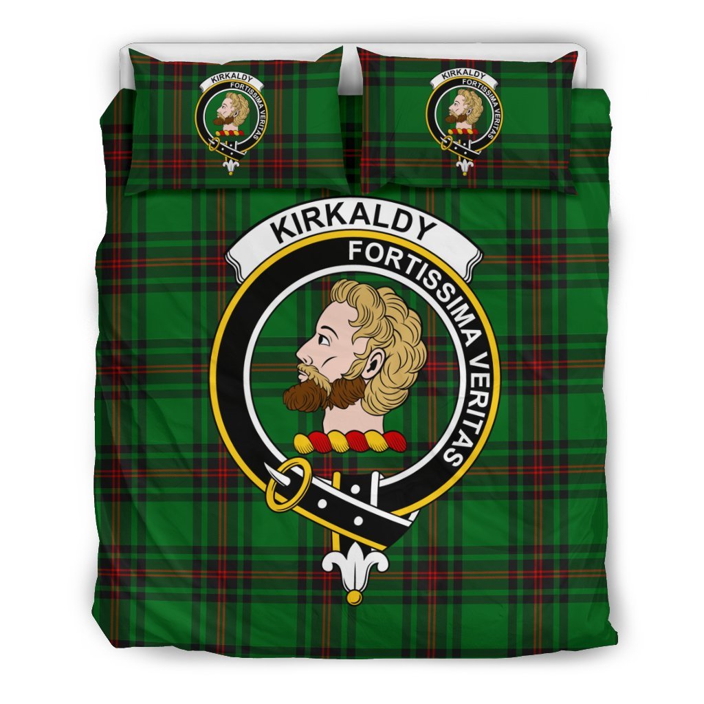 Kirkaldy (Of Grange) Family Tartan Crest Bedding Set