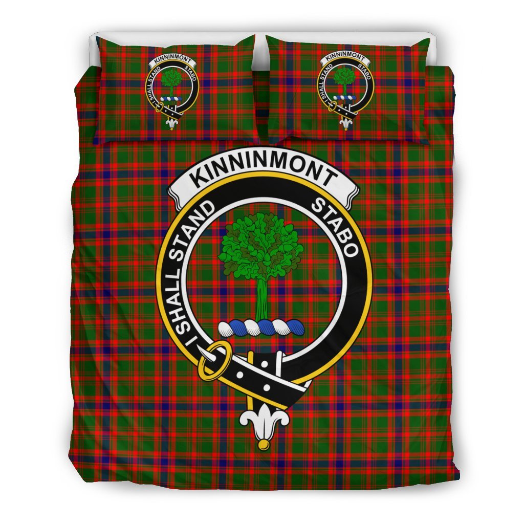 Kinninmont Family Tartan Crest Bedding Set