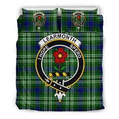 Learmonth Family Tartan Crest Bedding Set