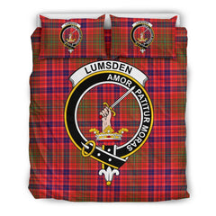 Lumsden Family Tartan Crest Bedding Set