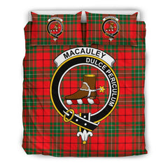 Macauley Family Tartan Crest Bedding Set