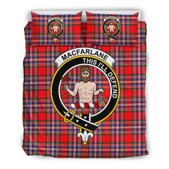 Macfarlane Family Tartan Crest Bedding Set