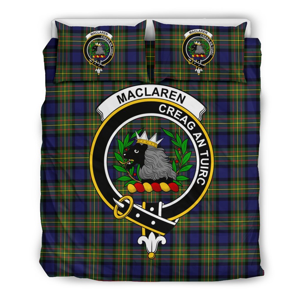 Maclaren Family Tartan Crest Bedding Set