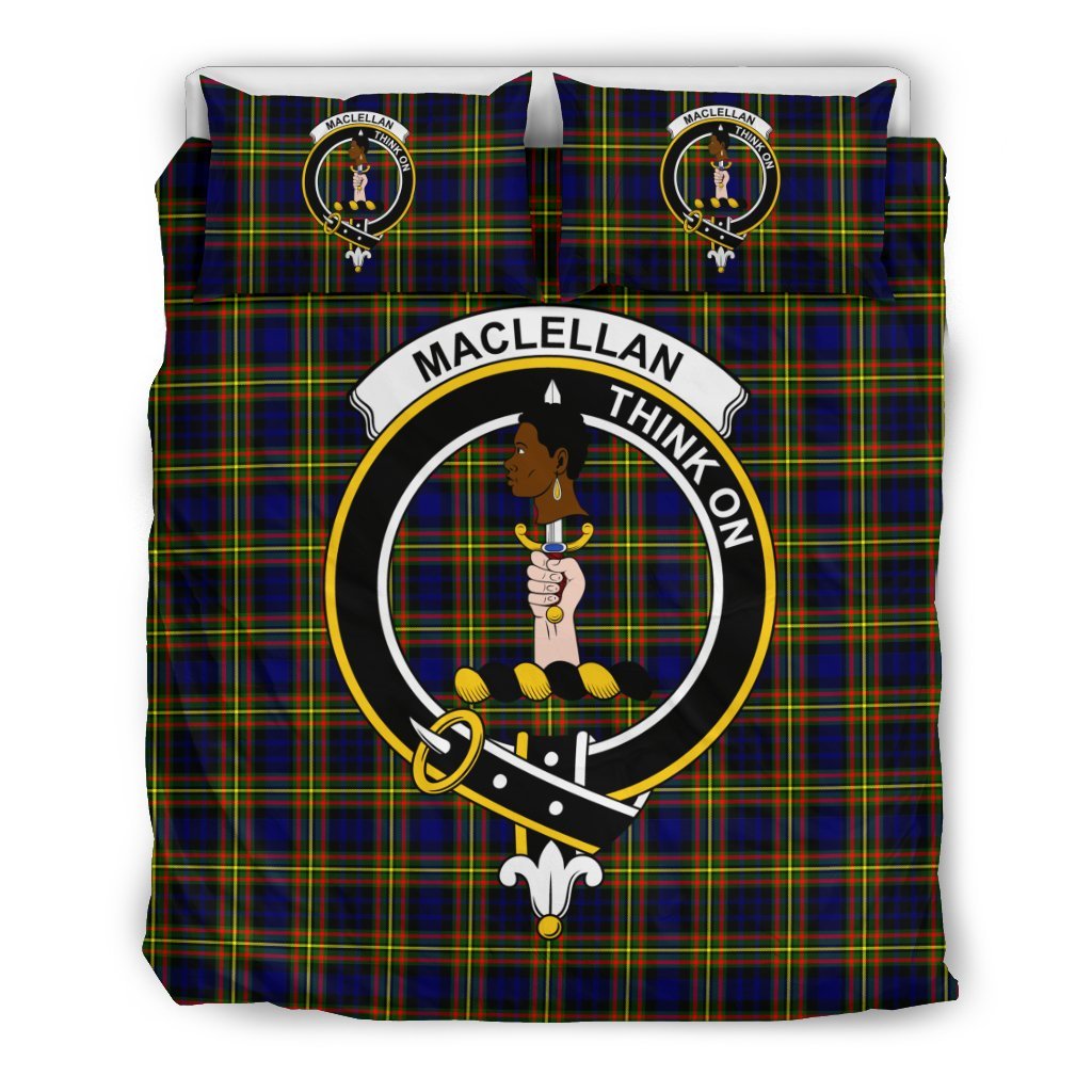 Maclellan Family Tartan Crest Bedding Set