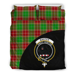 Baxter Modern Tartan Crest Wave Style Bedding Set