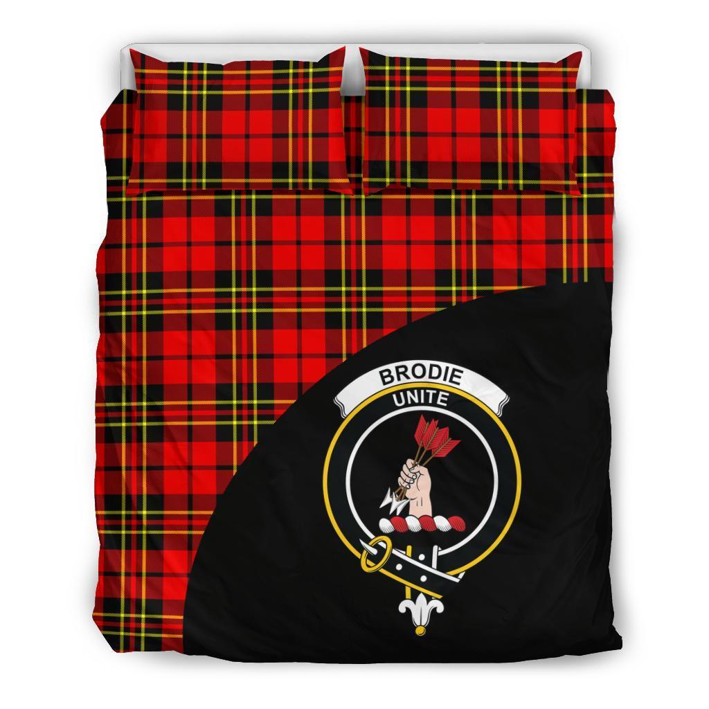 Brodie Modern Family Tartan Crest Wave Style Bedding Set