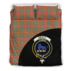 Bruce Ancient Family Tartan Crest Wave Style Bedding Set