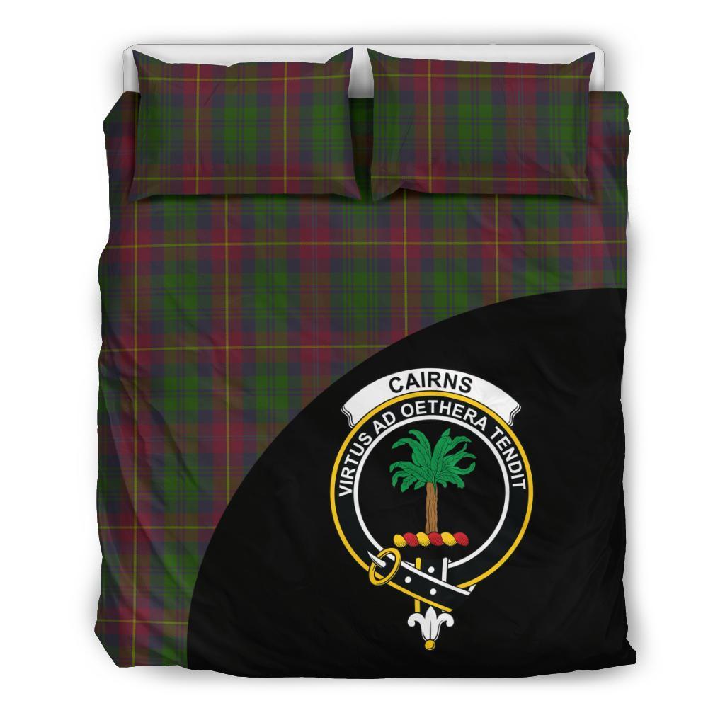 Cairns Family Tartan Crest Wave Style Bedding Set