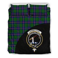 Carmichael Modern Family Tartan Crest Wave Style Bedding Set