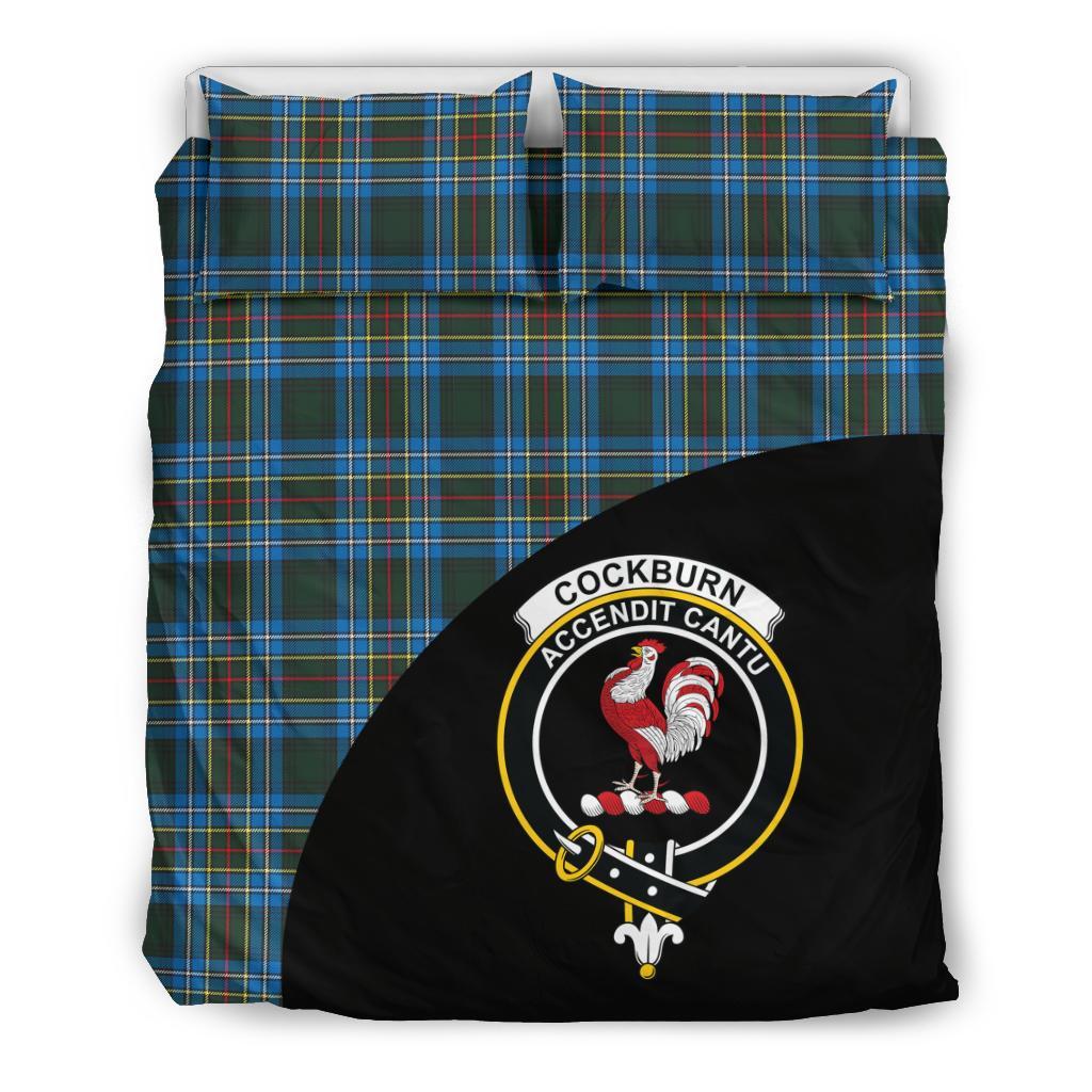 Cockburn Modern Tartan Crest Wave Style Bedding Set