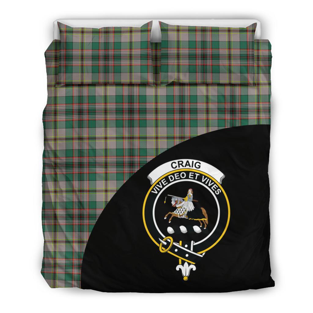 Craig Ancient Tartan Crest Wave Style Bedding Set