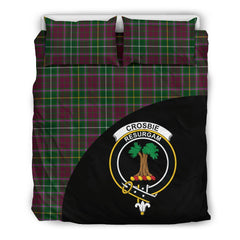 Crosbie Family Tartan Crest Wave Style Bedding Set