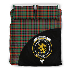 Cumming Hunting Ancient Family Tartan Crest Wave Style Bedding Set