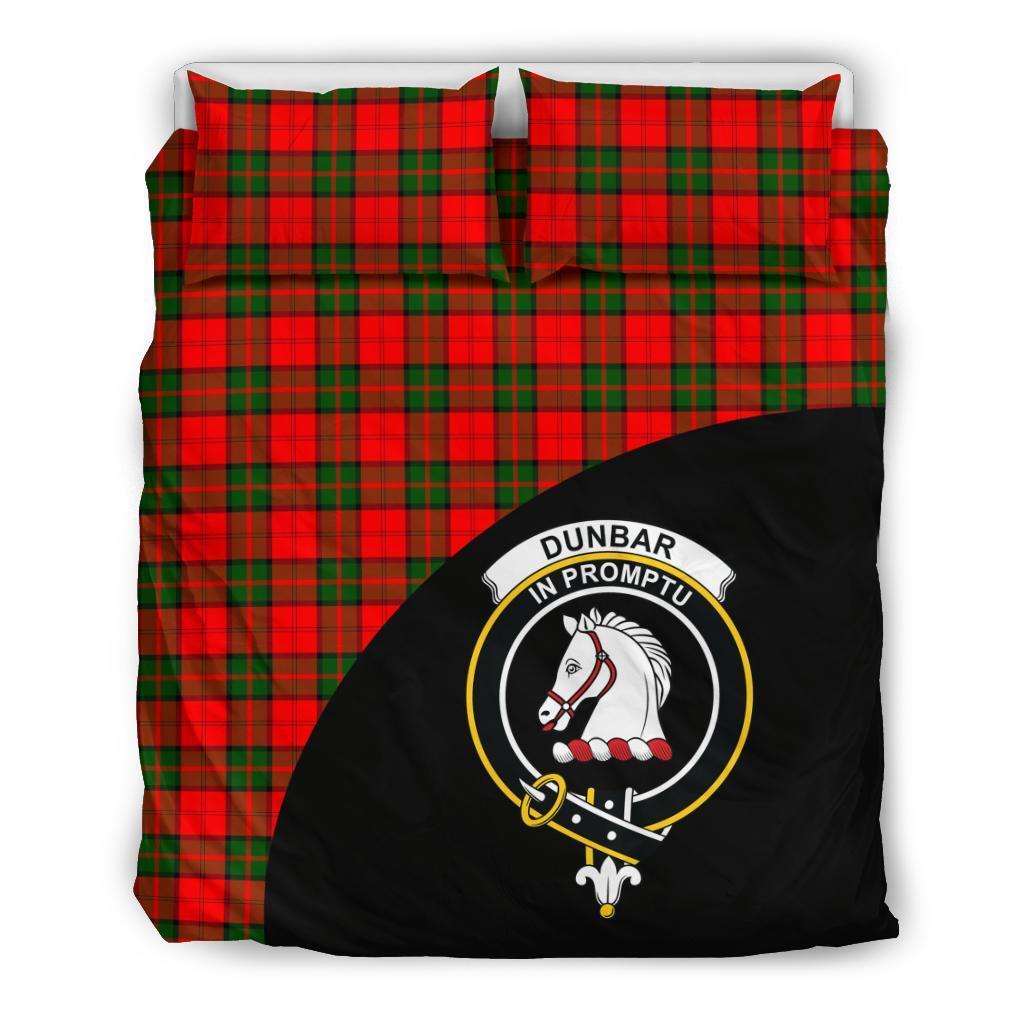 Dunbar Modern Family Tartan Crest Wave Style Bedding Set