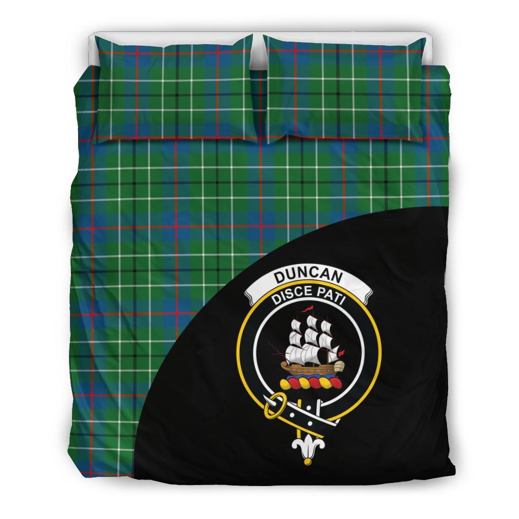 Duncan Ancient Tartan Crest Wave Style Bedding Set